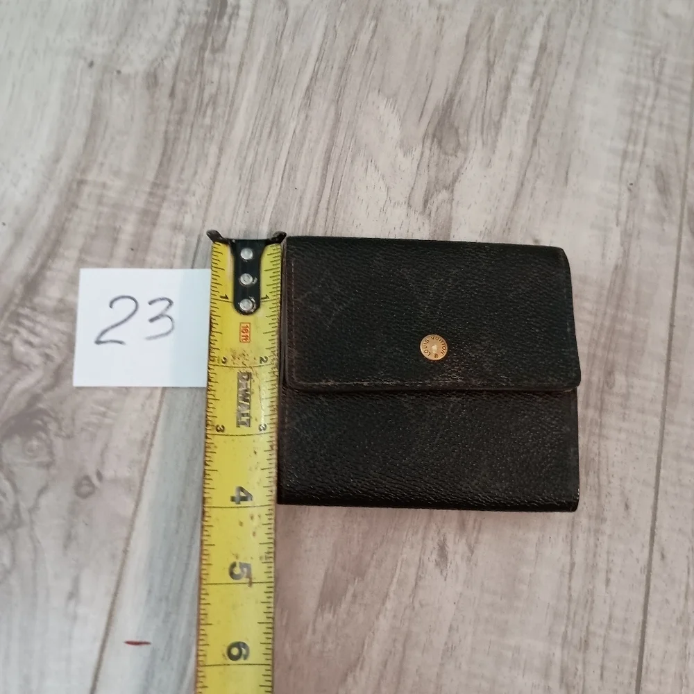 LOUIS VUITTON Bi -fold Wallet Monogram Monogram Canvas Authentic